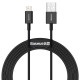 Baseus TO USB-C 2M/BLACK CATYS-A01 cable USB USB A USB C/Lightning Negro